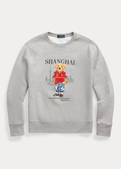 Polo Ralph Lauren Shanghai Bear Sweatshirt Herre Danmark (GUACW1708)